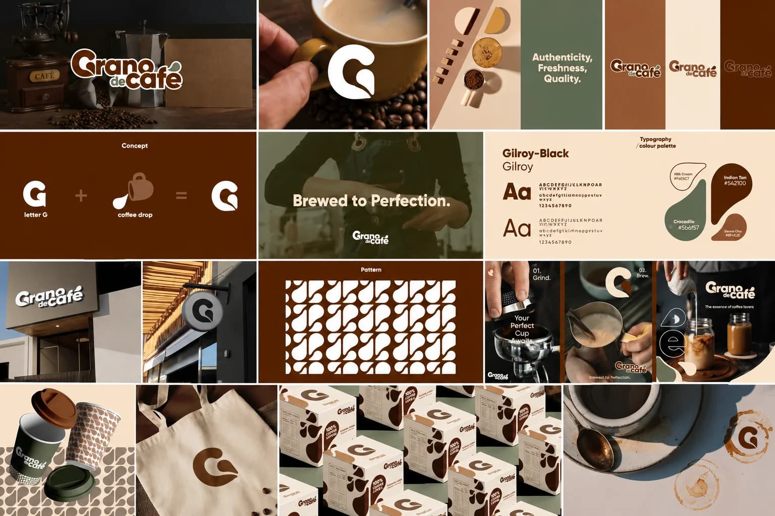 Grano de Café brand system